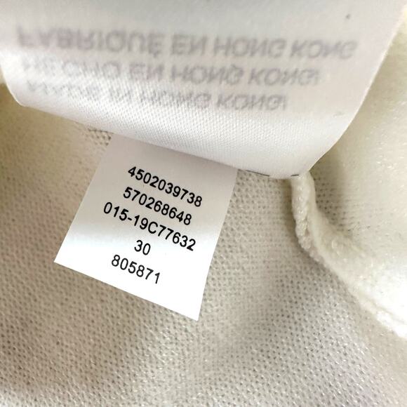 NWT Chico's Bateau Shirttail Sweater LS Basic Ecru Size XL - Picture 9 of 10